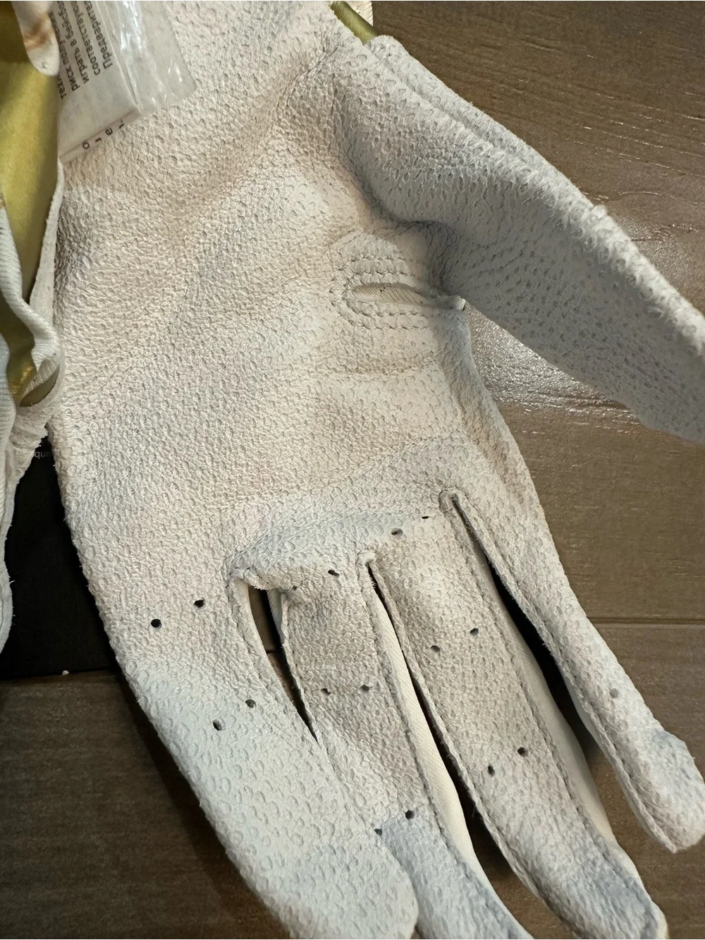 Nike Hyperdiamond Pro Batting Gloves - White & Gold